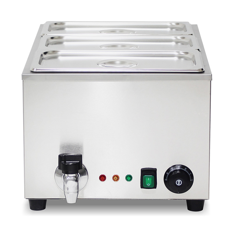 Máquina de cozinha elétrica comercial de aço inoxidável para banho-maria com aquecedor de proteção anti-seco