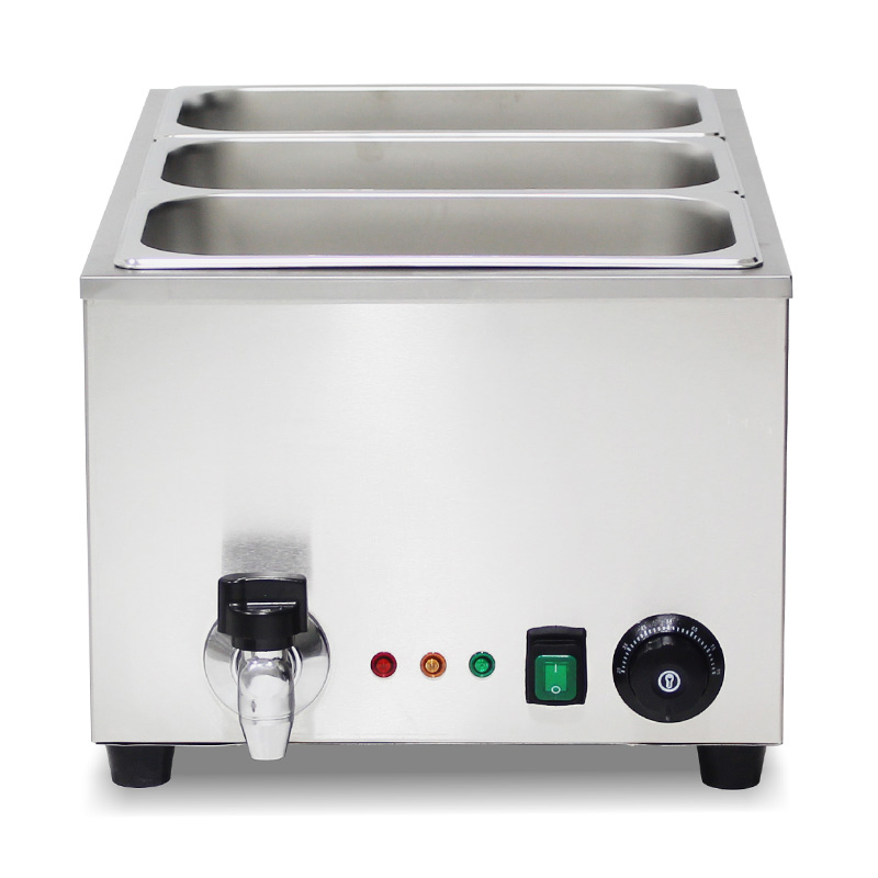 Máquina de cozinha elétrica comercial de aço inoxidável para banho-maria com aquecedor de proteção anti-seco