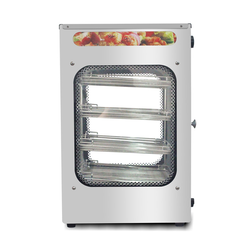 Máquina elétrica de aquecimento de exposição de alimentos para cozinha comercial de aço inoxidável