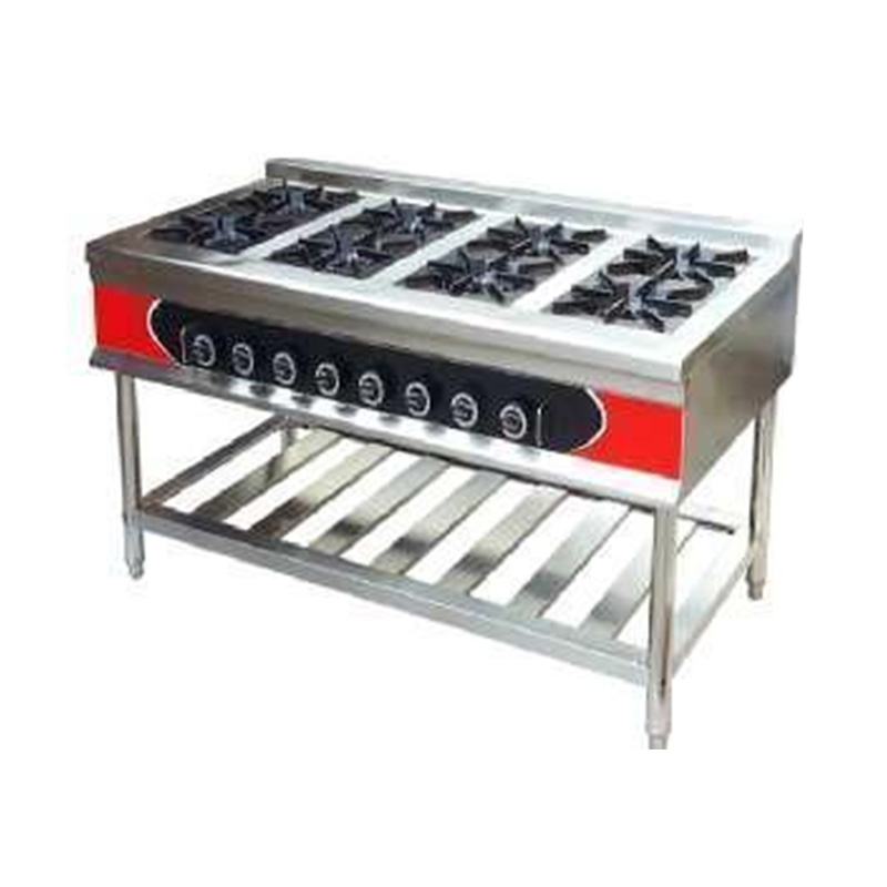 Máquina de fogão a gás natural/GLP para cozinha comercial de aço inoxidável