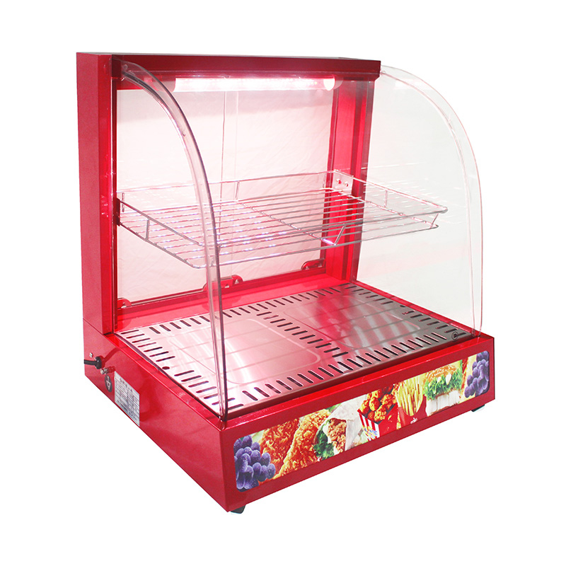 Máquina comercial de aço inoxidável do aquecedor da exposição do alimento do vidro do arco bonde da cozinha