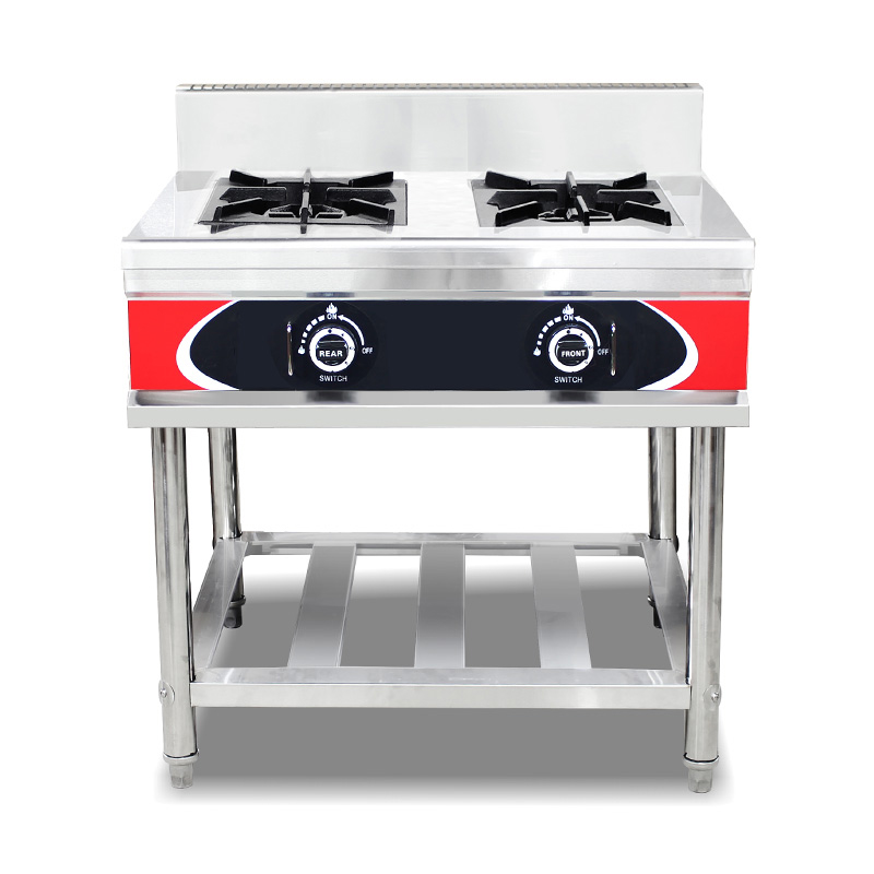 Máquina de fogão a gás natural/GLP para cozinha comercial de aço inoxidável