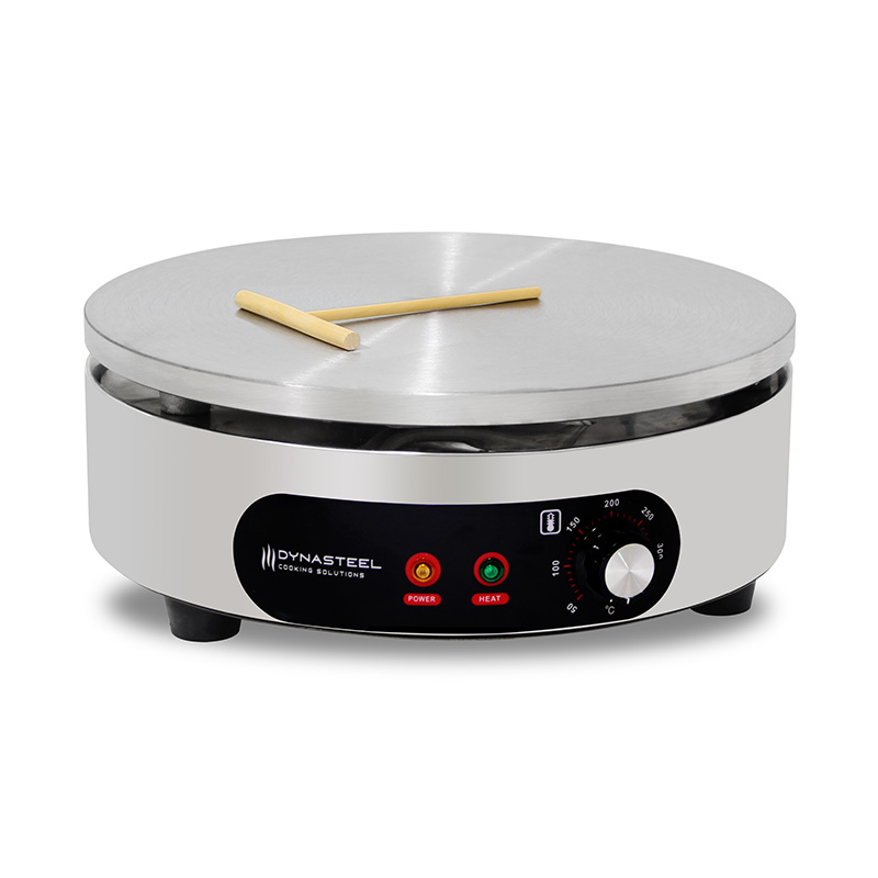 Máquina elétrica de fazer crepe revestida de teflon de aço inoxidável
