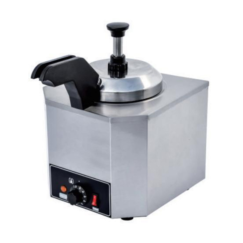 Aquecedor elétrico de molho de queijo para cozinha comercial de aço inoxidável com bomba