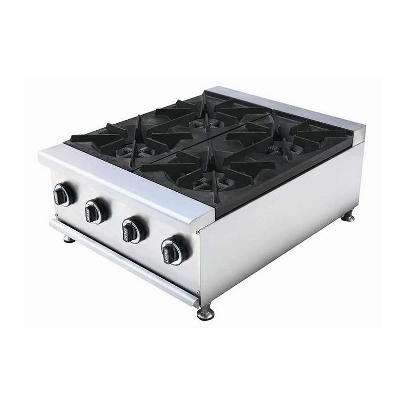 Máquina de fogão de mesa a gás natural/GLP para cozinha comercial de aço inoxidável