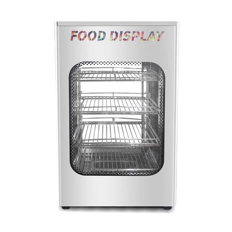 Máquina elétrica de aquecimento de exposição de alimentos para cozinha comercial de aço inoxidável