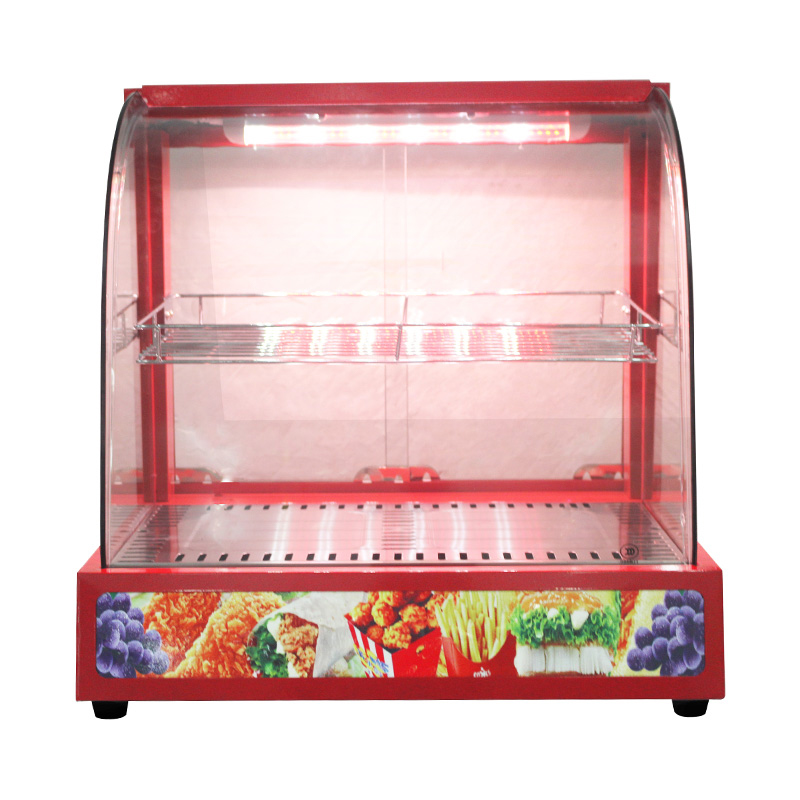 Máquina comercial de aço inoxidável do aquecedor da exposição do alimento do vidro do arco bonde da cozinha