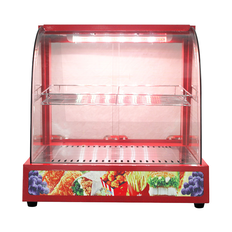 Máquina comercial de aço inoxidável do aquecedor da exposição do alimento do vidro do arco bonde da cozinha