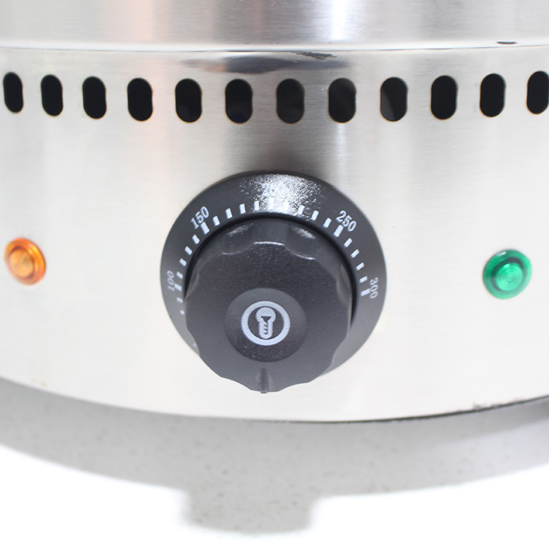 Máquina elétrica de fazer crepe revestida de teflon de aço inoxidável