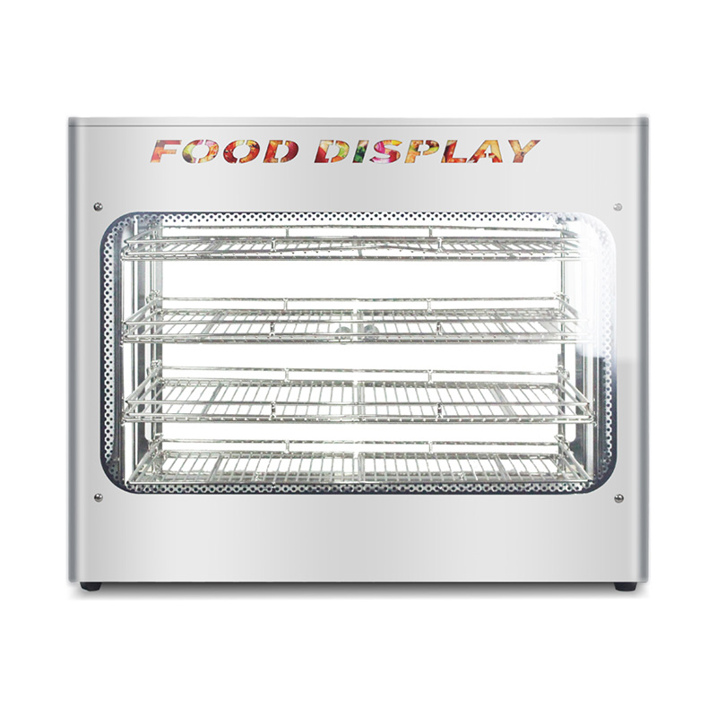 Máquina elétrica de aquecimento de exposição de alimentos para cozinha comercial de aço inoxidável