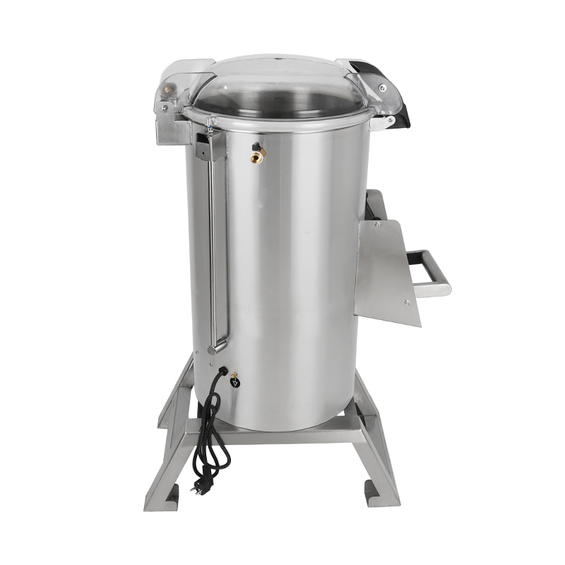 Descascador de batata elétrico comercial de aço inoxidável, máquina de cozinha para limpeza de mariscos