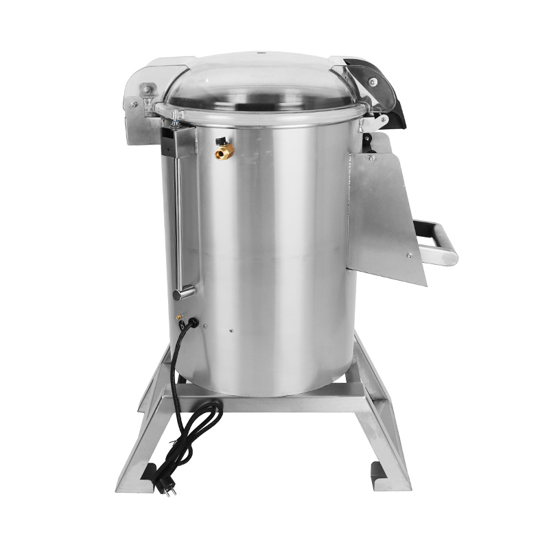 Descascador de batata elétrico comercial de aço inoxidável, máquina de cozinha para limpeza de mariscos