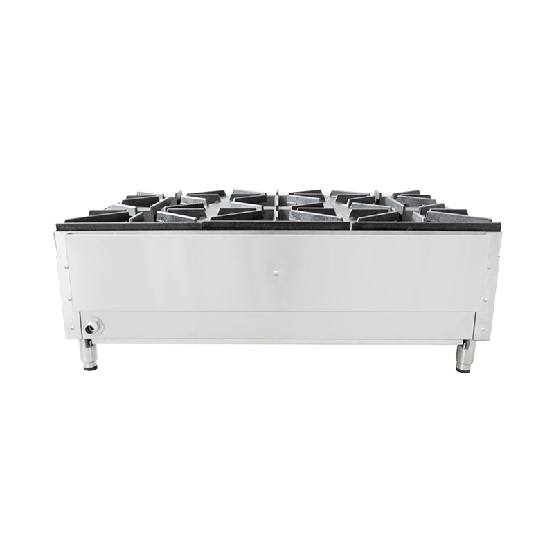 Máquina de fogão de mesa a gás natural/GLP para cozinha comercial de aço inoxidável