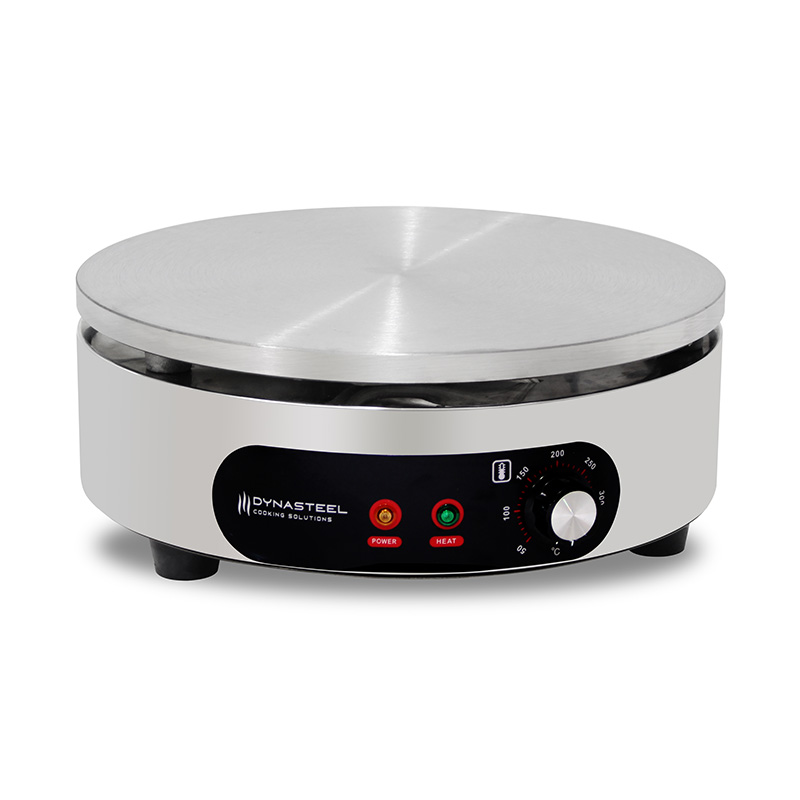 Máquina elétrica de fazer crepe revestida de teflon de aço inoxidável