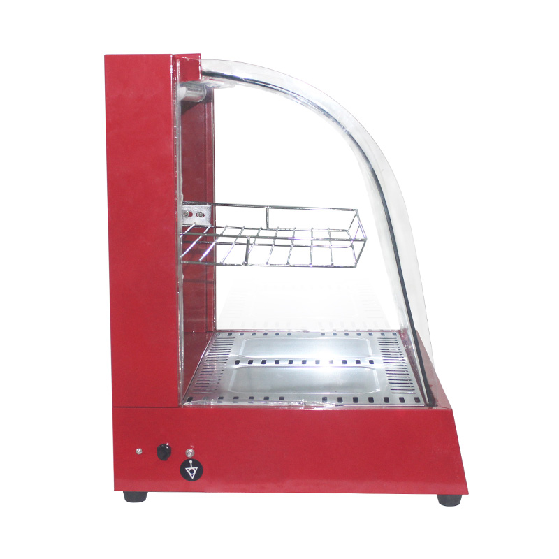 Máquina comercial de aço inoxidável do aquecedor da exposição do alimento do vidro do arco bonde da cozinha