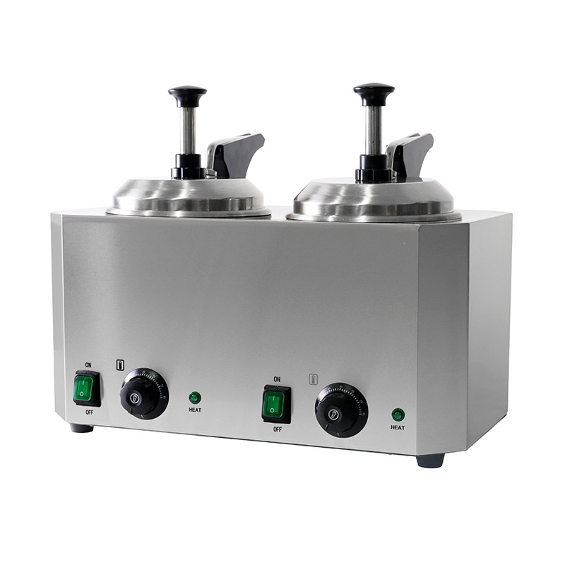Aquecedor elétrico de molho de queijo para cozinha comercial de aço inoxidável com bomba
