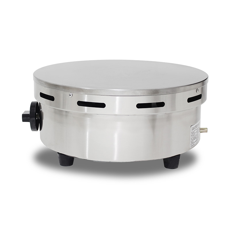 Máquina de fazer crepe de gás natural revestido de teflon de aço inoxidável/GLP