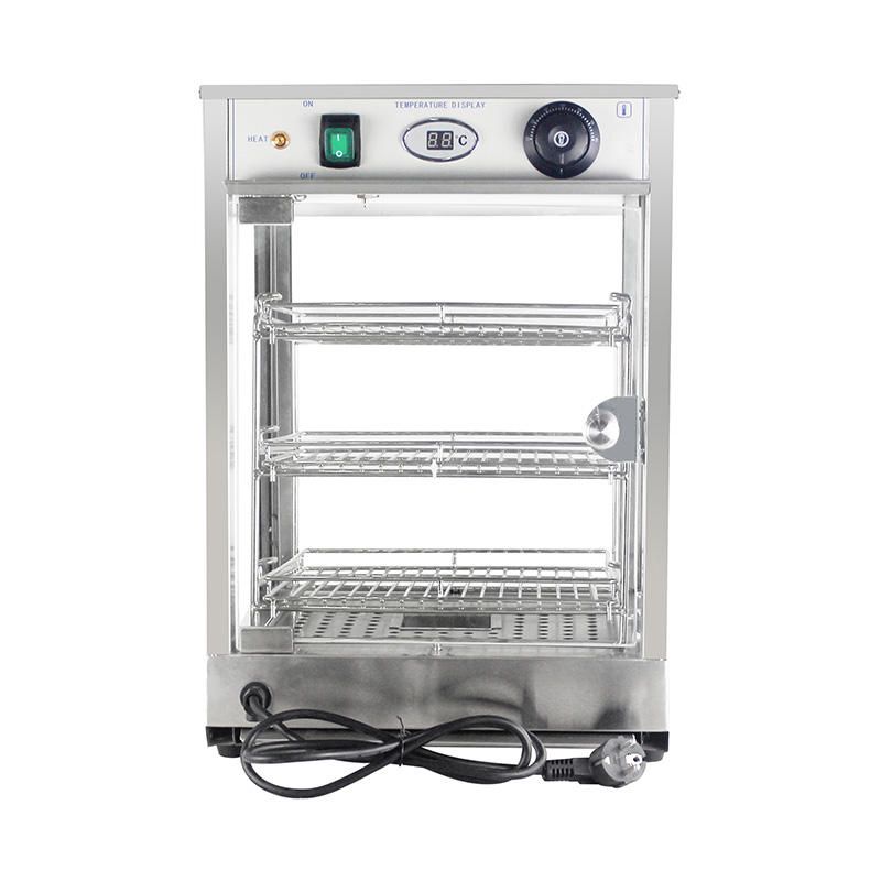 Máquina elétrica de aquecimento de exposição de alimentos para cozinha comercial de aço inoxidável
