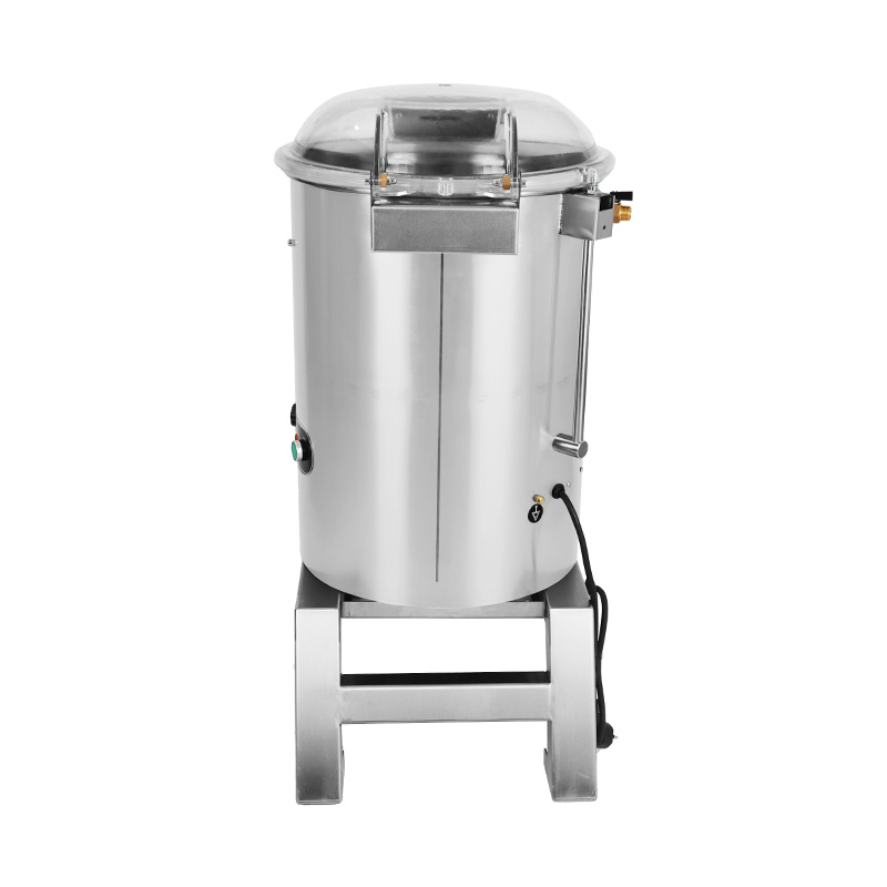 Descascador de batata elétrico comercial de aço inoxidável, máquina de cozinha para limpeza de mariscos