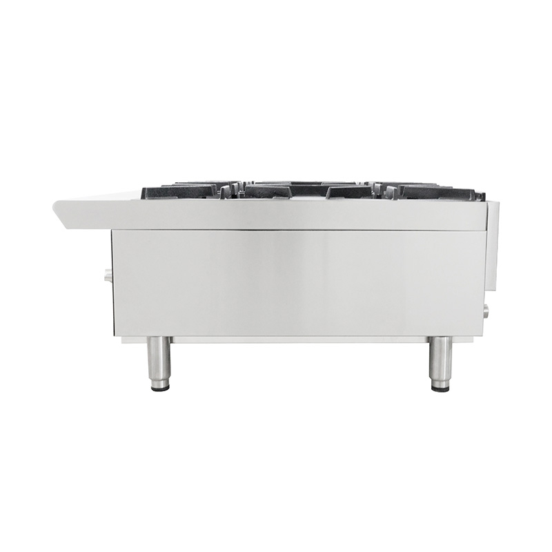 Máquina de fogão de mesa a gás natural/GLP para cozinha comercial de aço inoxidável