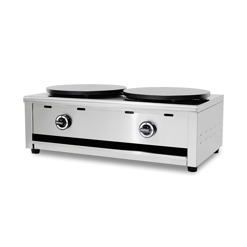Máquina de fazer crepe de gás natural revestido de teflon de aço inoxidável/GLP