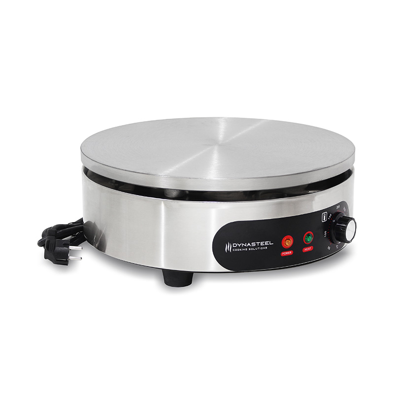 Máquina elétrica de fazer crepe revestida de teflon de aço inoxidável