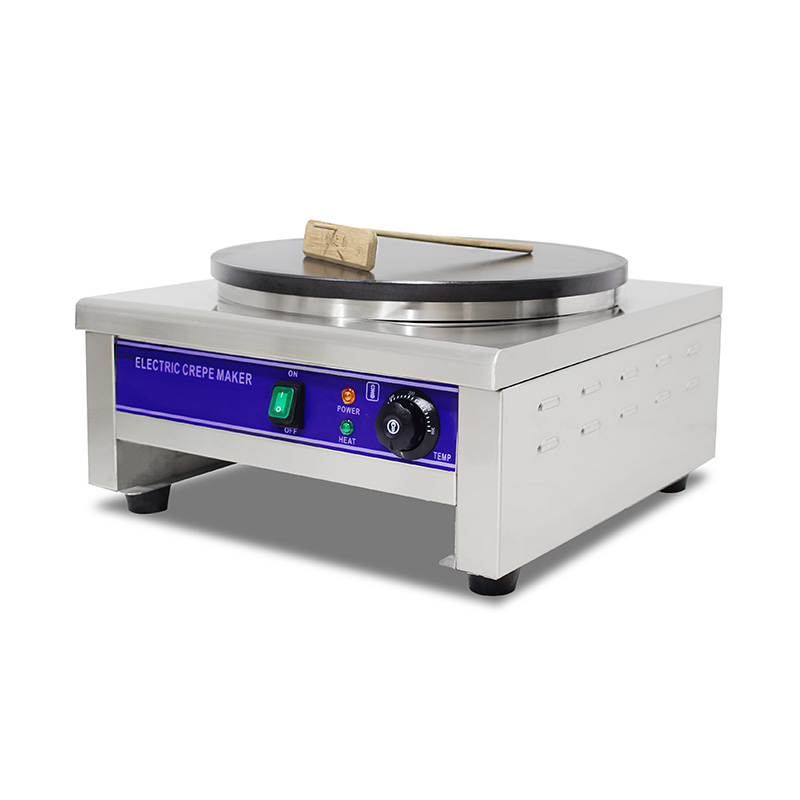Máquina elétrica de fazer crepe revestida de teflon de aço inoxidável