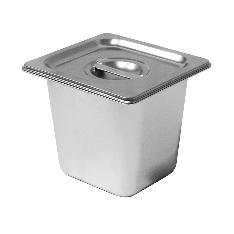 Recipiente/panela GN de cozinha comercial de aço inoxidável