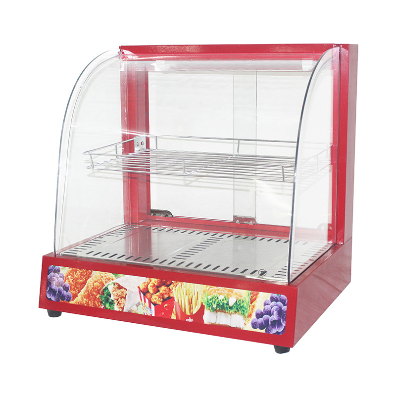 Máquina comercial de aço inoxidável do aquecedor da exposição do alimento do vidro do arco bonde da cozinha