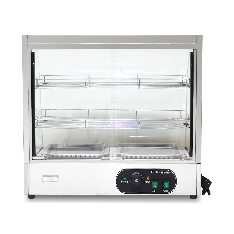 Máquina comercial de aço inoxidável do aquecedor da exposição do alimento do vidro do arco bonde da cozinha