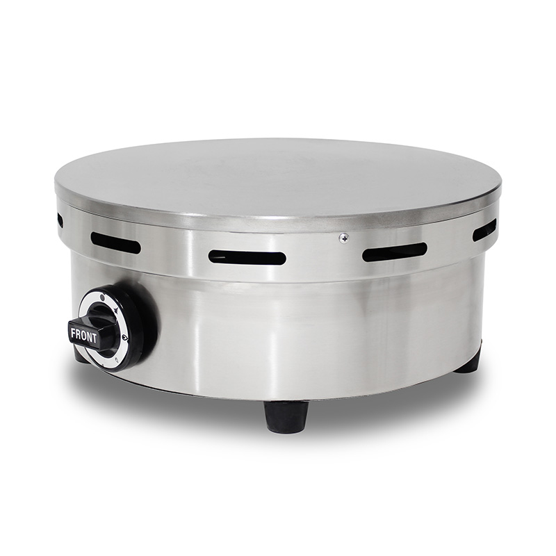 Máquina de fazer crepe de gás natural revestido de teflon de aço inoxidável/GLP