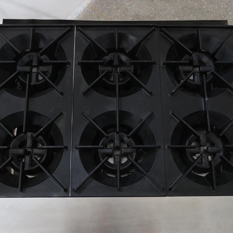 Máquina de fogão de mesa a gás natural/GLP para cozinha comercial de aço inoxidável