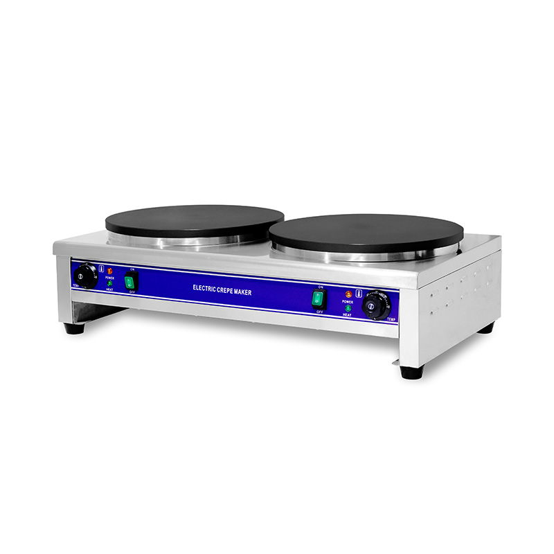 Máquina elétrica de fazer crepe revestida de teflon de aço inoxidável