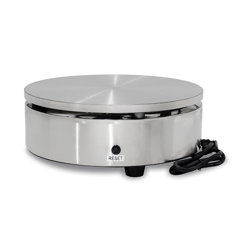 Máquina elétrica de fazer crepe revestida de teflon de aço inoxidável