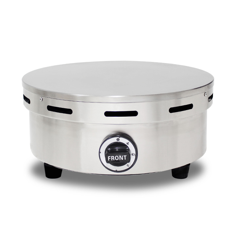 Máquina de fazer crepe de gás natural revestido de teflon de aço inoxidável/GLP