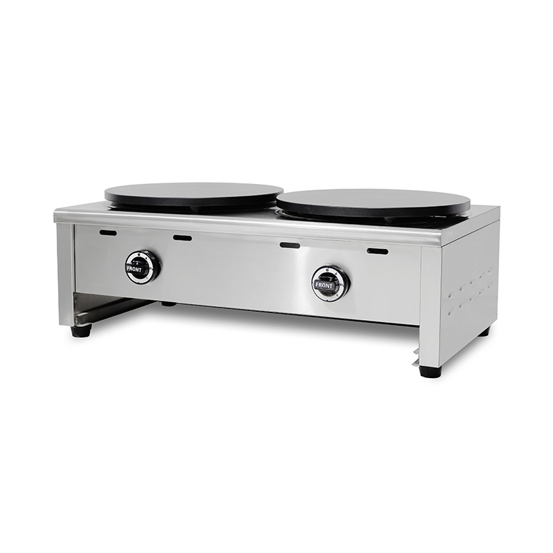 Máquina de fazer crepe de gás natural revestido de teflon de aço inoxidável/GLP