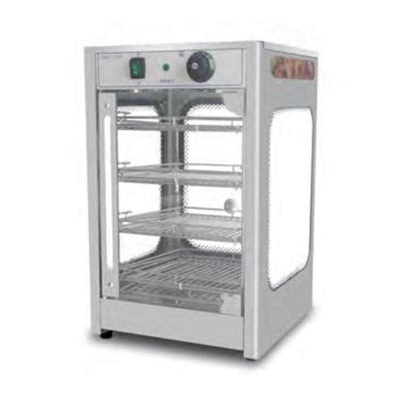 Máquina elétrica de aquecimento de exposição de alimentos para cozinha comercial de aço inoxidável