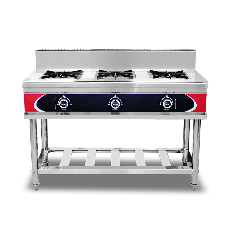 Máquina de fogão a gás natural/GLP para cozinha comercial de aço inoxidável