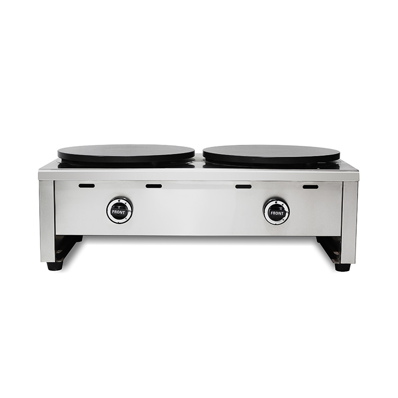 Máquina de fazer crepe de gás natural revestido de teflon de aço inoxidável/GLP