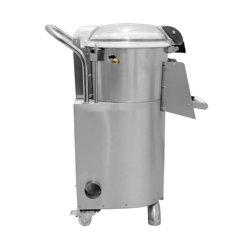 Descascador de batata elétrico comercial de aço inoxidável, máquina de cozinha para limpeza de mariscos