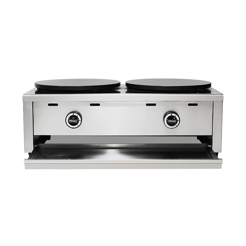 Máquina de fazer crepe de gás natural revestido de teflon de aço inoxidável/GLP