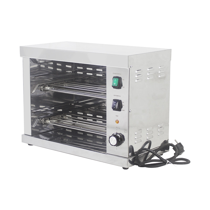 Máquina elétrica de salamandra para cozinha comercial de aço inoxidável