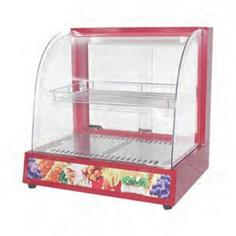 Máquina comercial de aço inoxidável do aquecedor da exposição do alimento do vidro do arco bonde da cozinha