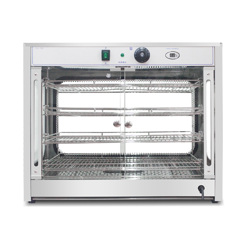 Máquina elétrica de aquecimento de exposição de alimentos para cozinha comercial de aço inoxidável