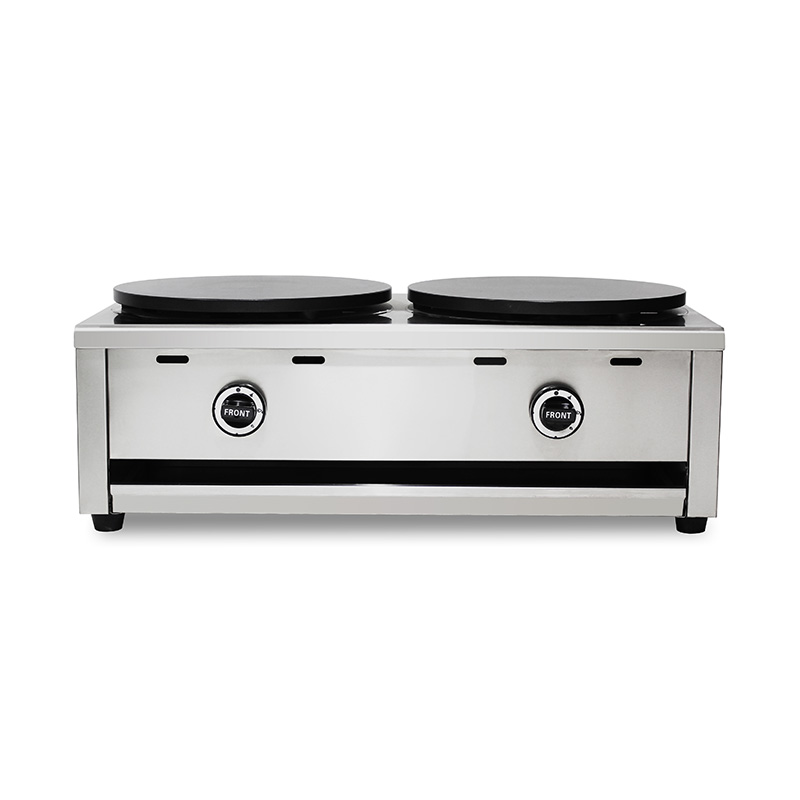 Máquina de fazer crepe de gás natural revestido de teflon de aço inoxidável/GLP
