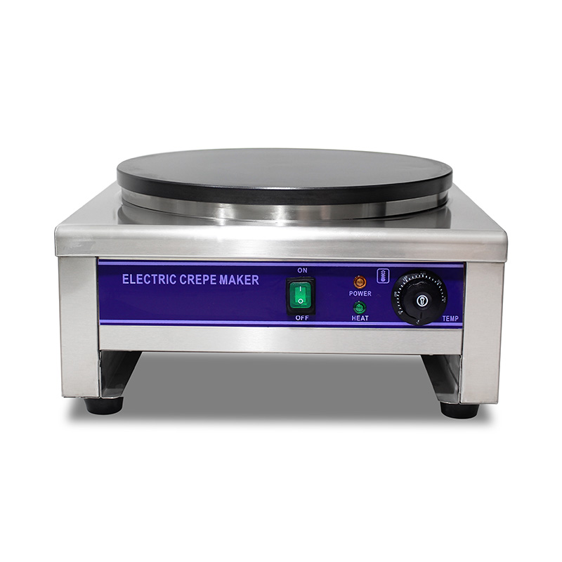 Máquina elétrica de fazer crepe revestida de teflon de aço inoxidável