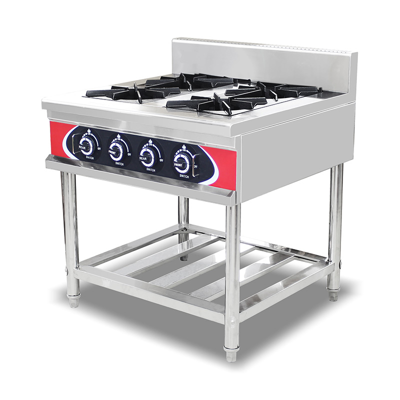 Máquina de fogão a gás natural/GLP para cozinha comercial de aço inoxidável