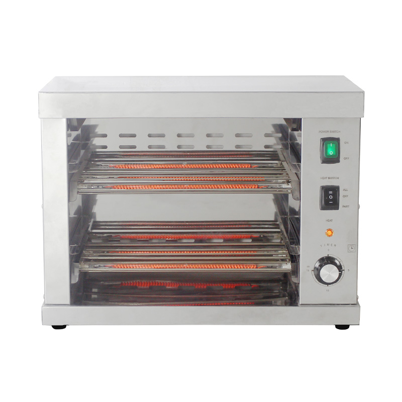 Máquina elétrica de salamandra para cozinha comercial de aço inoxidável
