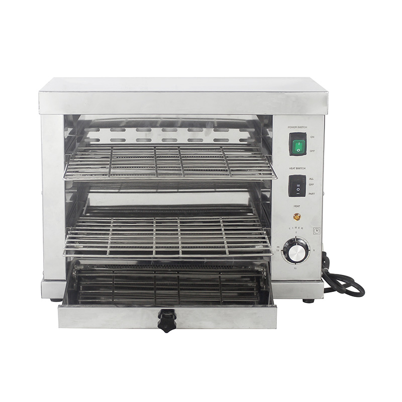 Máquina elétrica de salamandra para cozinha comercial de aço inoxidável