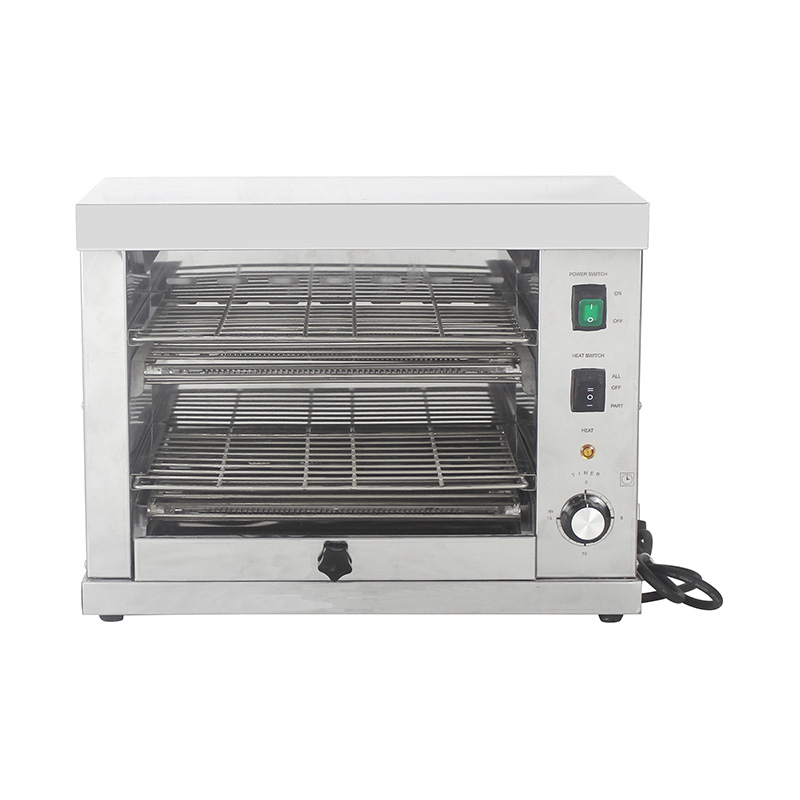 Máquina elétrica de salamandra para cozinha comercial de aço inoxidável